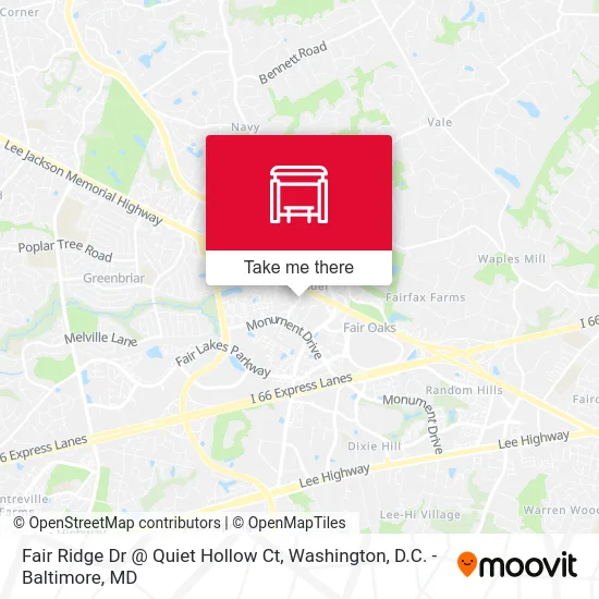 Fair Ridge Dr @ Quiet Hollow Ct map