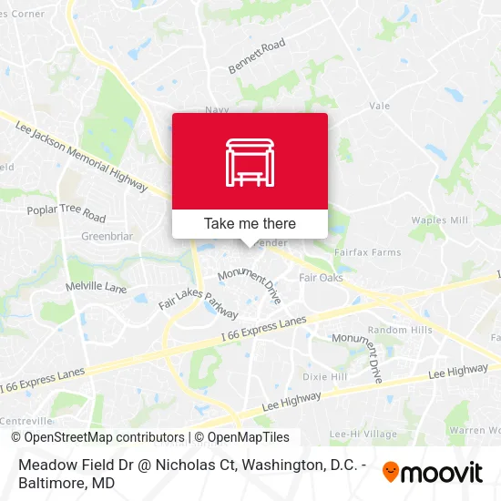 Meadow Field Dr @ Nicholas Ct map