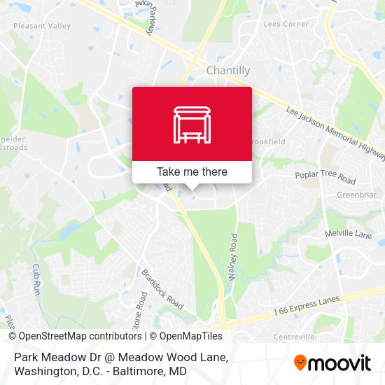 Park Meadow Dr @ Meadow Wood Lane map