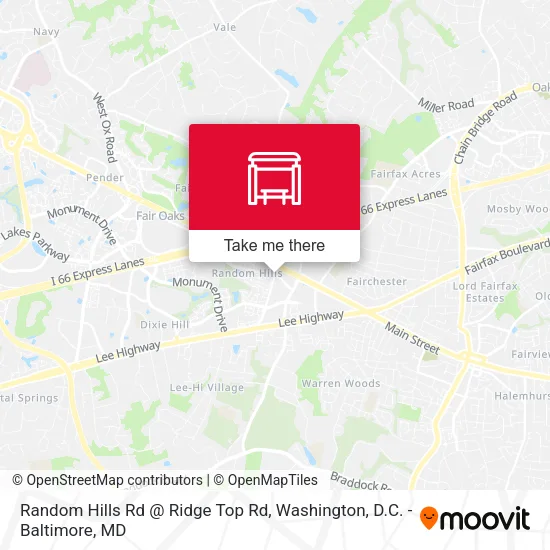 Random Hills Rd @ Ridge Top Rd map
