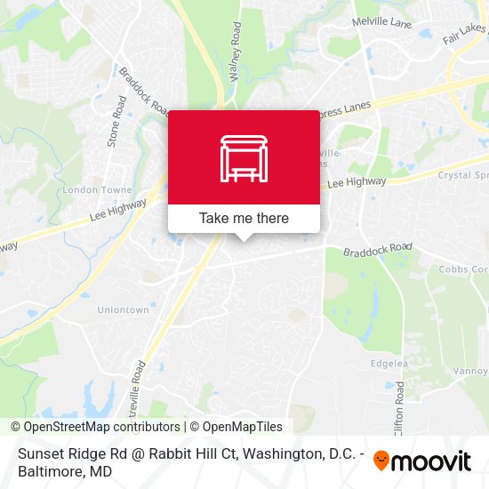 Sunset Ridge Rd @ Rabbit Hill Ct map