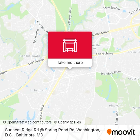 Sunseet Ridge Rd @ Spring Pond Rd map