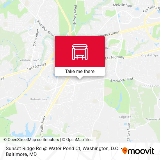 Sunset Ridge Rd @ Water Pond Ct map