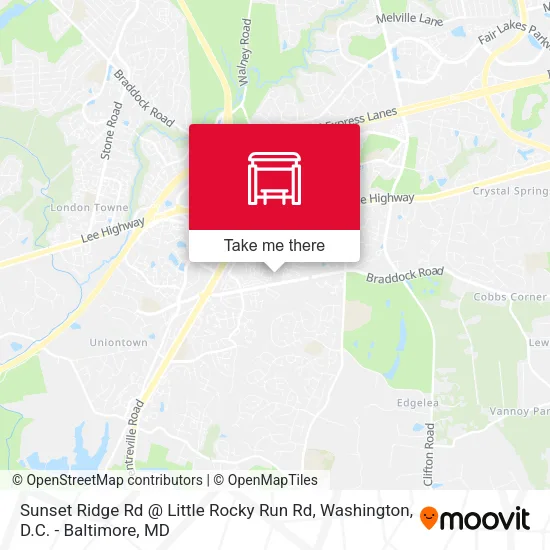 Sunset Ridge Rd @ Little Rocky Run Rd map