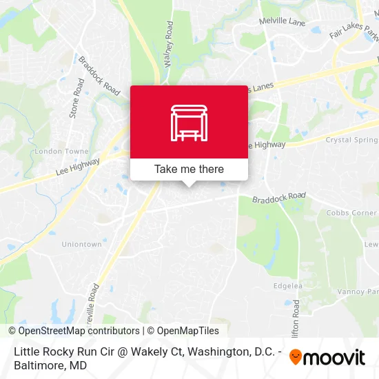 Little Rocky Run Cir @ Wakely Ct map