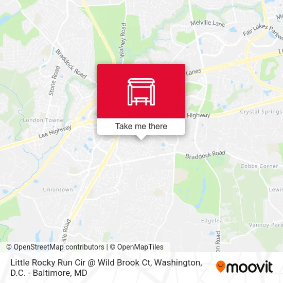 Little Rocky Run Cir @ Wild Brook Ct map