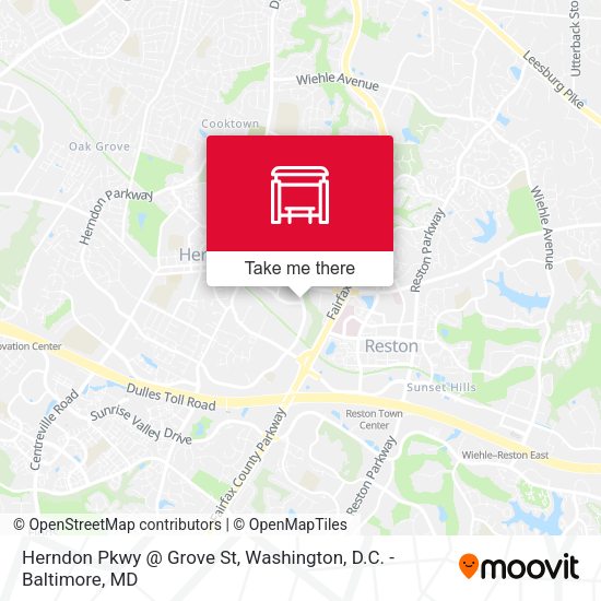 Herndon Pkwy @ Grove St map