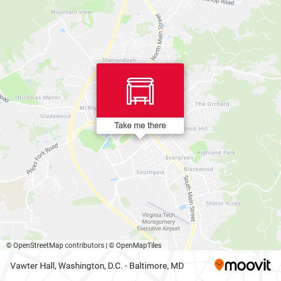 Vawter Hall map