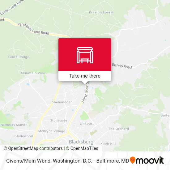 Givens/Main Wbnd map