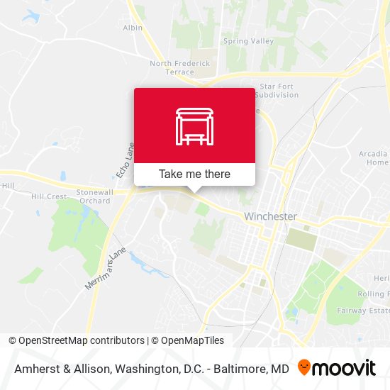 Amherst & Allison map