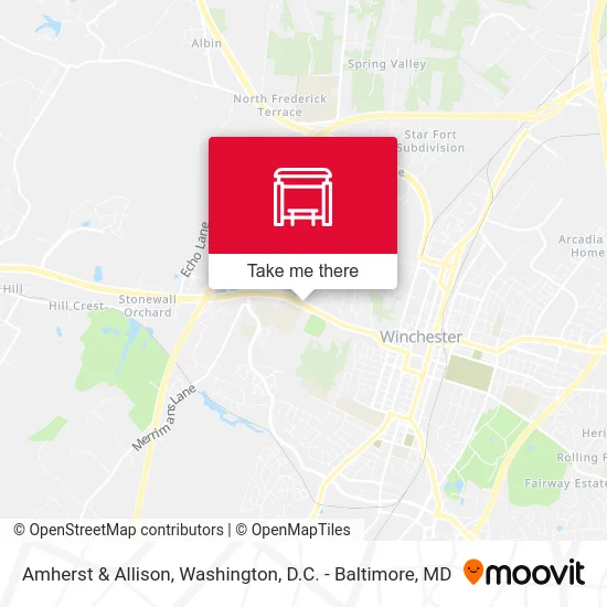 Amherst & Allison map