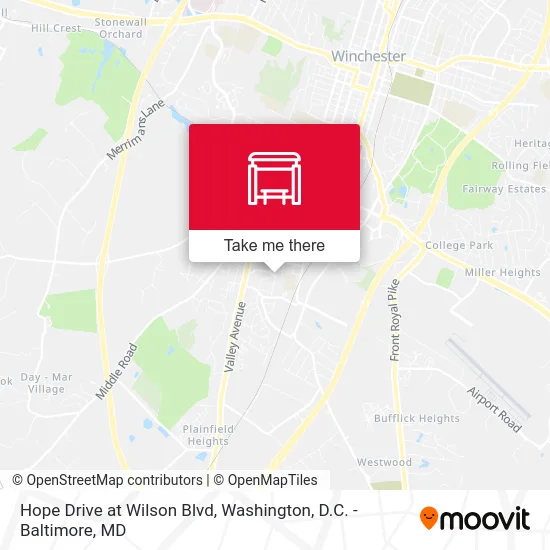 Hope Drive at Wilson Blvd map