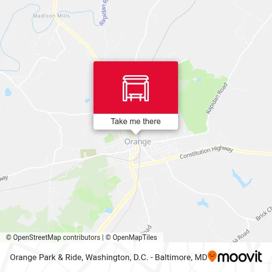 Orange Park & Ride map