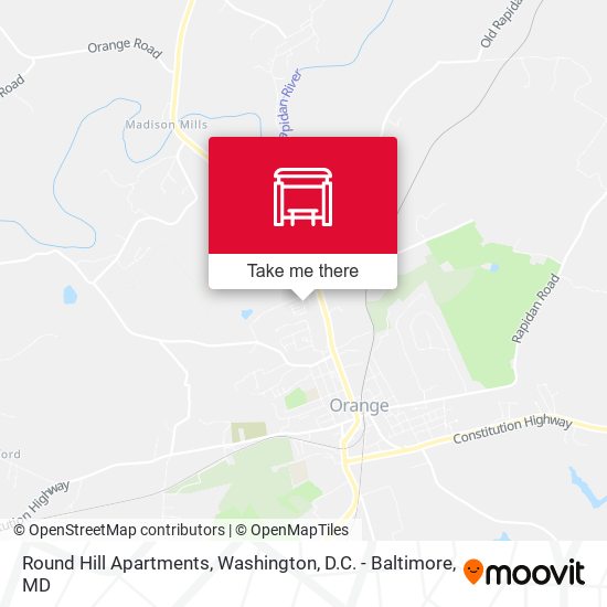 Mapa de Round Hill Apartments
