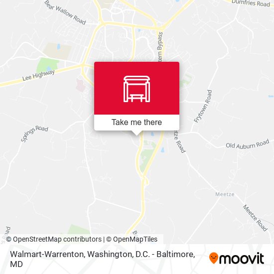 Walmart-Warrenton map