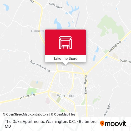 The Oaks Apartments map