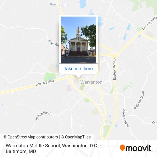 Warrenton Middle School map