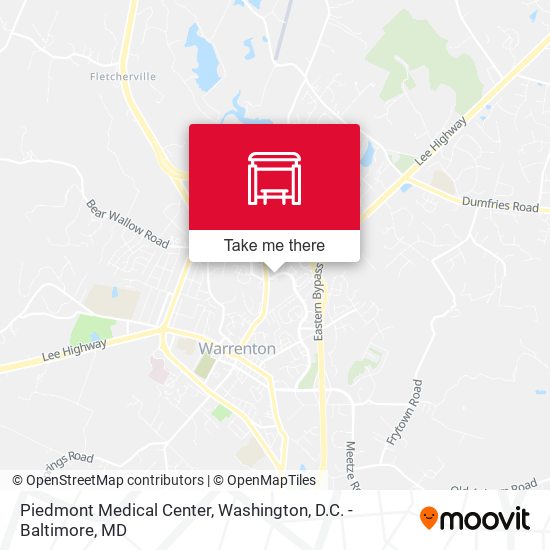 Mapa de Piedmont Medical Center
