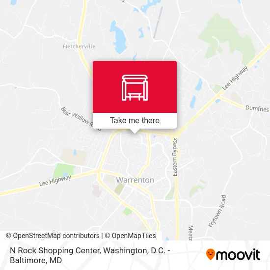 N Rock Shopping Center map
