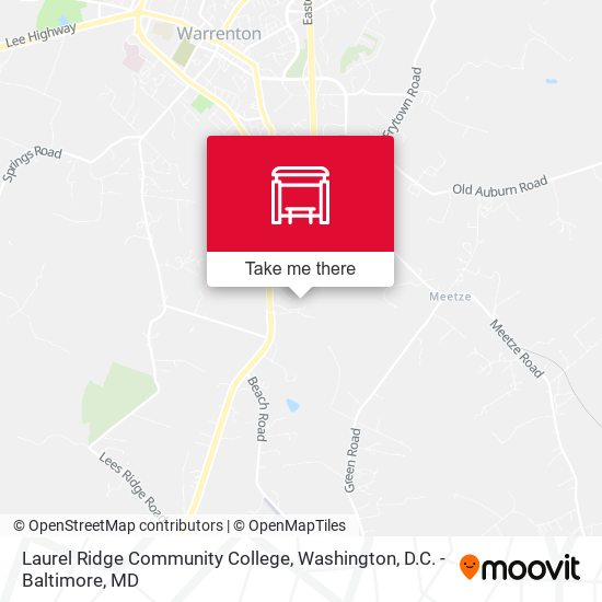 Mapa de Laurel Ridge Community College