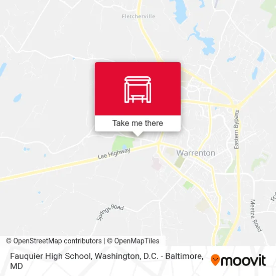 Fauquier High School map