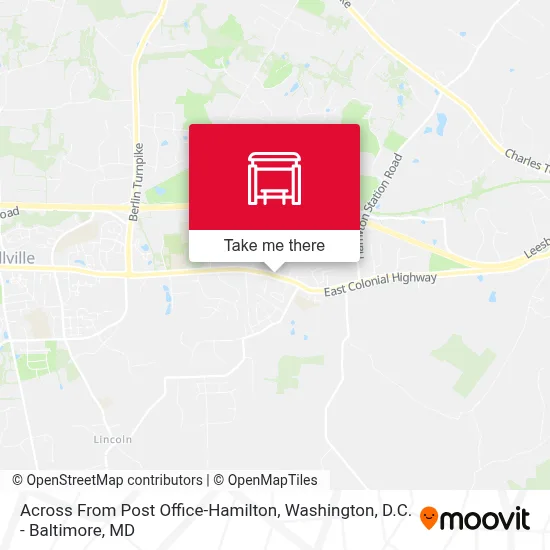 Across From Post Office-Hamilton map