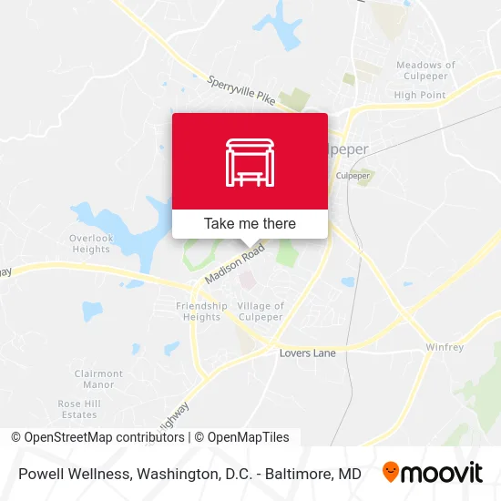 Powell Wellness map