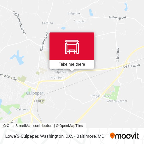 Mapa de Lowe'S-Culpeper