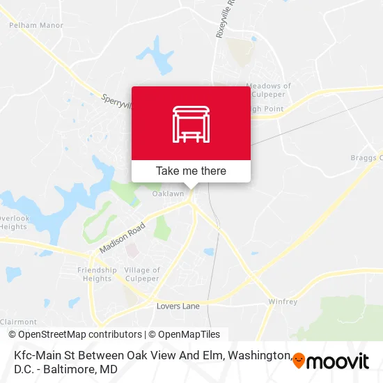 Kfc-Main St Between Oak View And Elm map