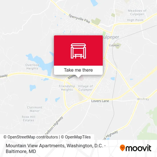 Mountain View Apartments map