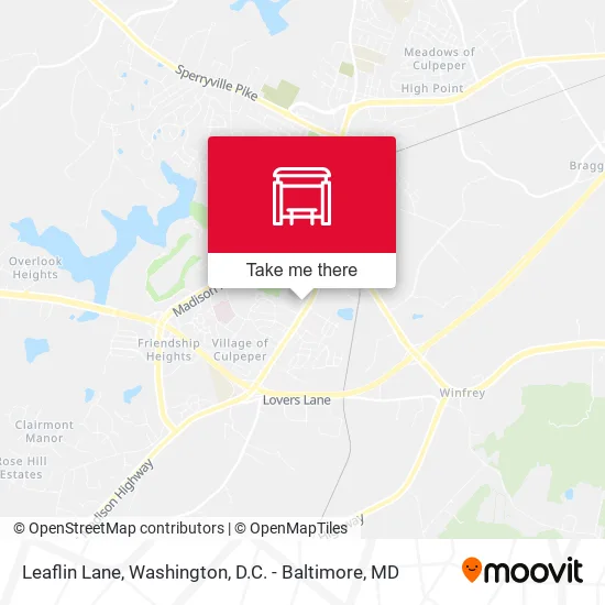 Leaflin Lane map