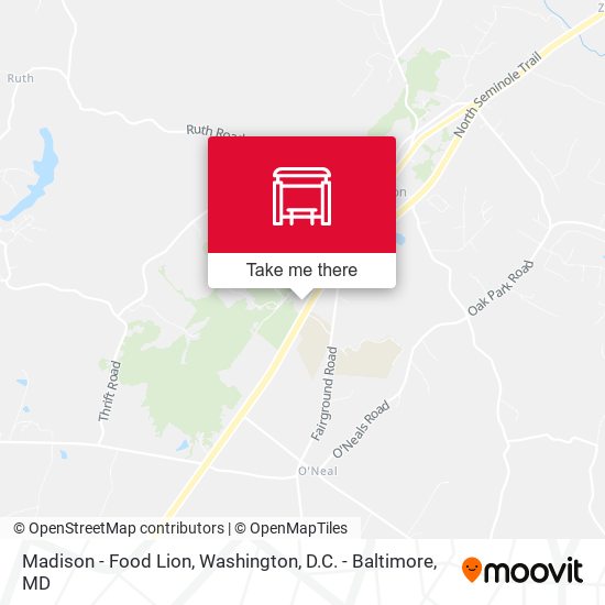 Madison - Food Lion map