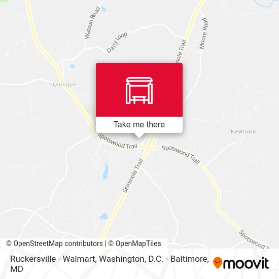 Ruckersville - Walmart map