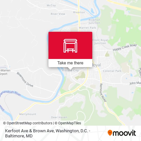 Kerfoot Ave & Brown Ave map
