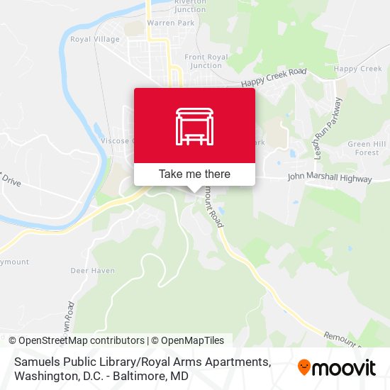 Samuels Public Library / Royal Arms Apartments map