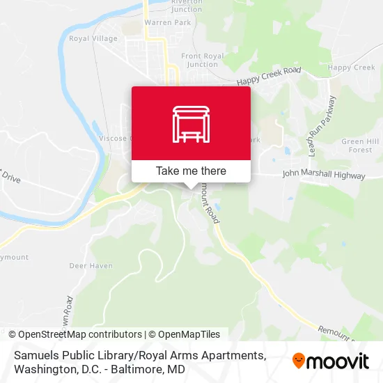 Samuels Public Library / Royal Arms Apartments map