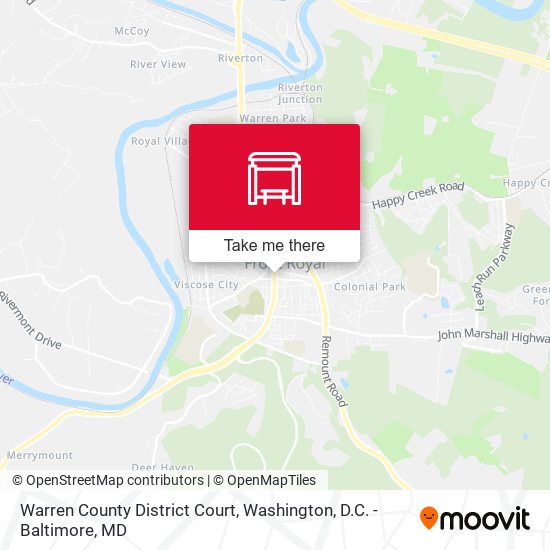 Warren County District Court map