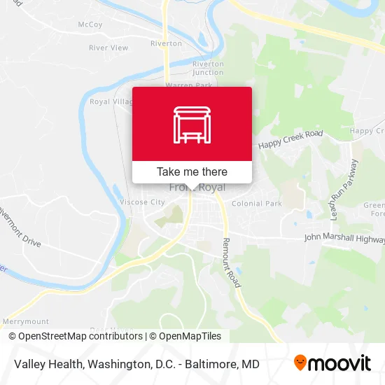 Valley Health map