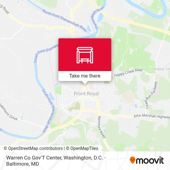 Warren Co Gov'T Center map