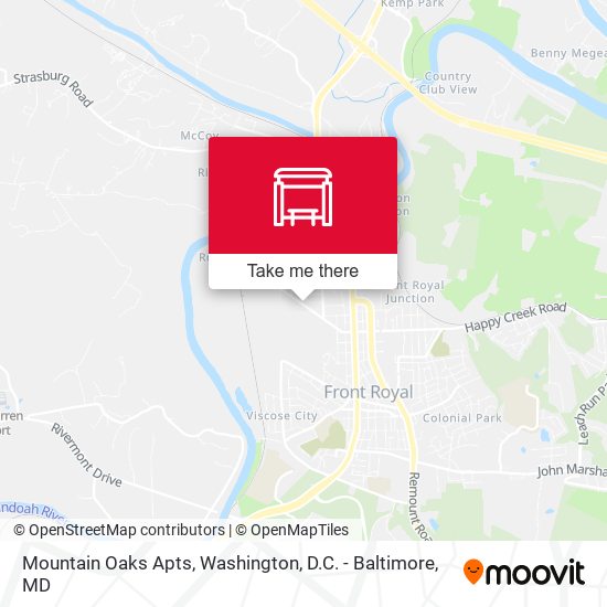 Mapa de Mountain Oaks Apts