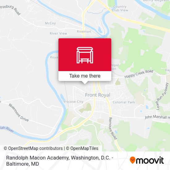 Randolph Macon Academy map