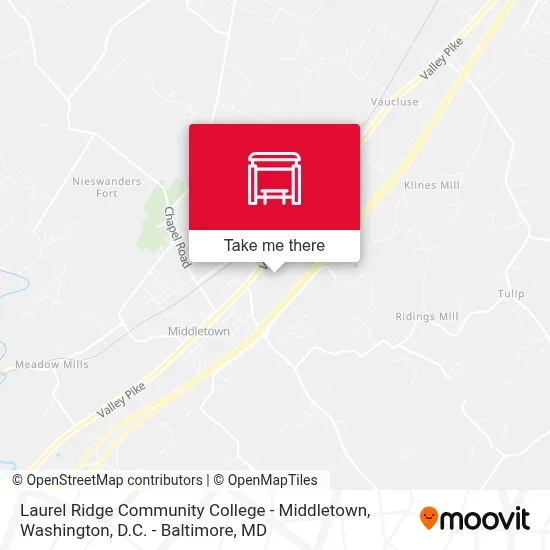 Laurel Ridge Community College - Middletown map