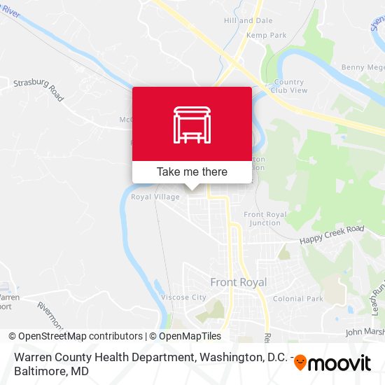 Warren County Health Department map