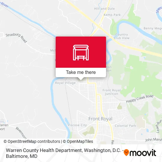 Warren County Health Department map
