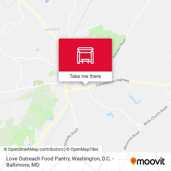 Love Outreach Food Pantry map
