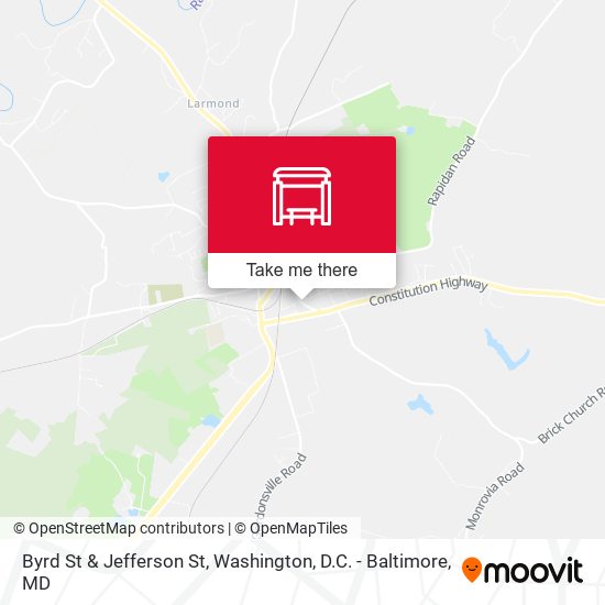 Byrd St & Jefferson St map