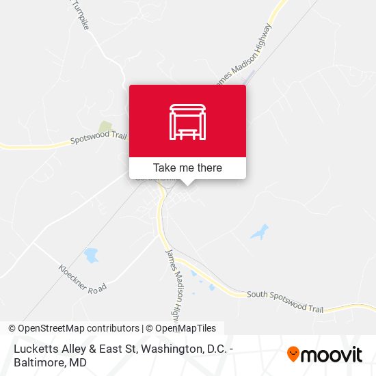 Lucketts Alley & East St map