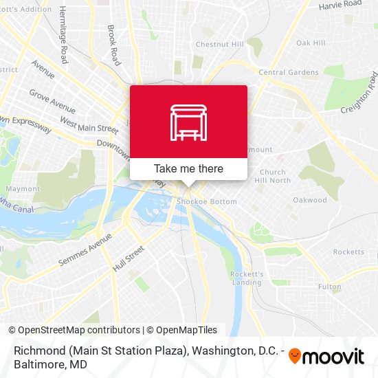 Richmond (Main St Station Plaza) map