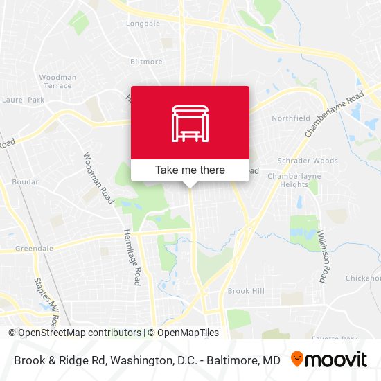 Brook & Ridge Rd map