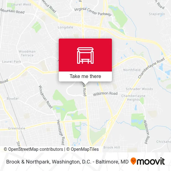 Brook & Northpark map